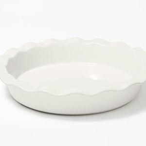 9" Round Stoneware Ruffle Pie Dish - Figmint™