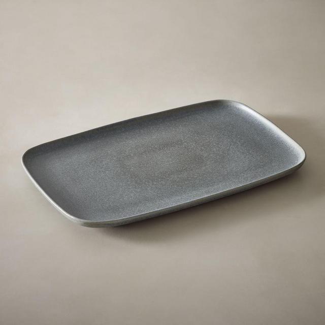 Aaron Probyn Kanto Serveware, Platter, Matte, Dusk Gray, Each