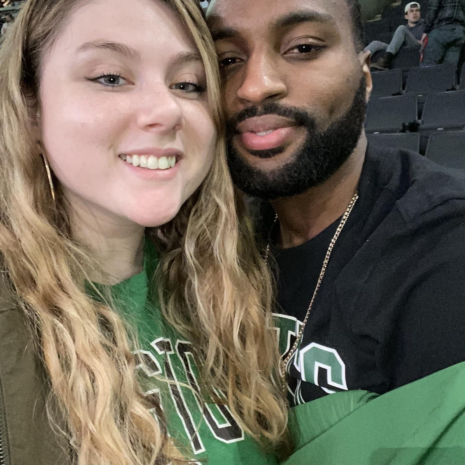 Celtics game in Boston 💚🖤