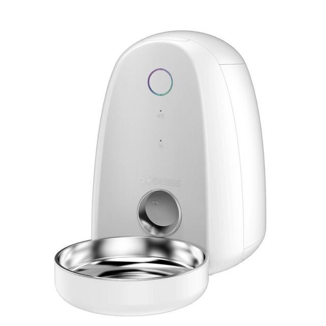 Dogness Mini App Automated Pet Feeder - White