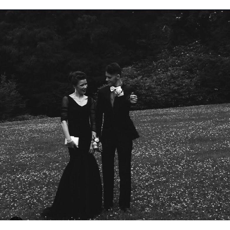 We were blind dates to our high school prom. Despite going to the same school for nearly four years we had never met each other. This photo was taken on the first day we met, in the first 10 minutes.