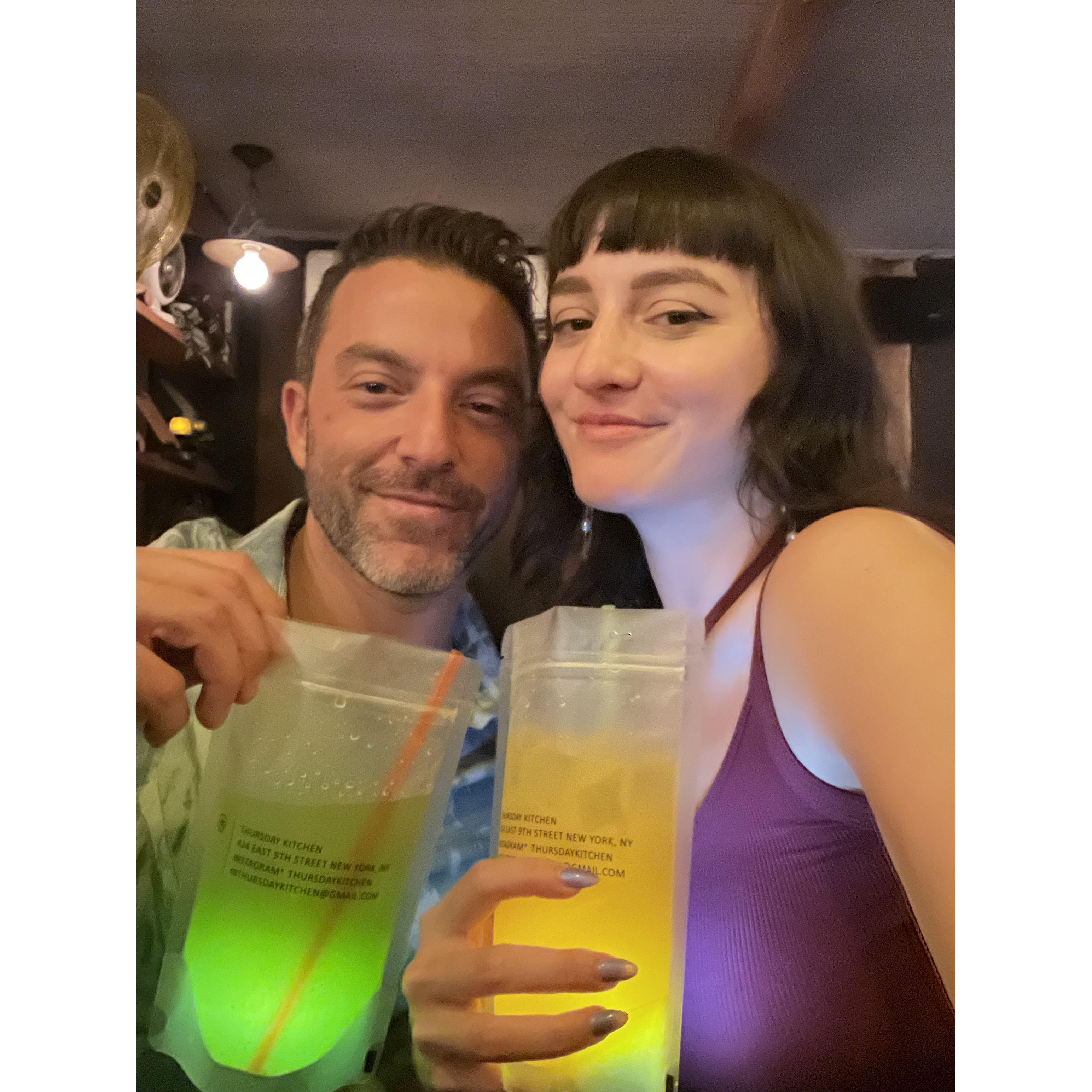 One stop from our night of restaurant-hopping in NYC the weekend we picked out the ring together.