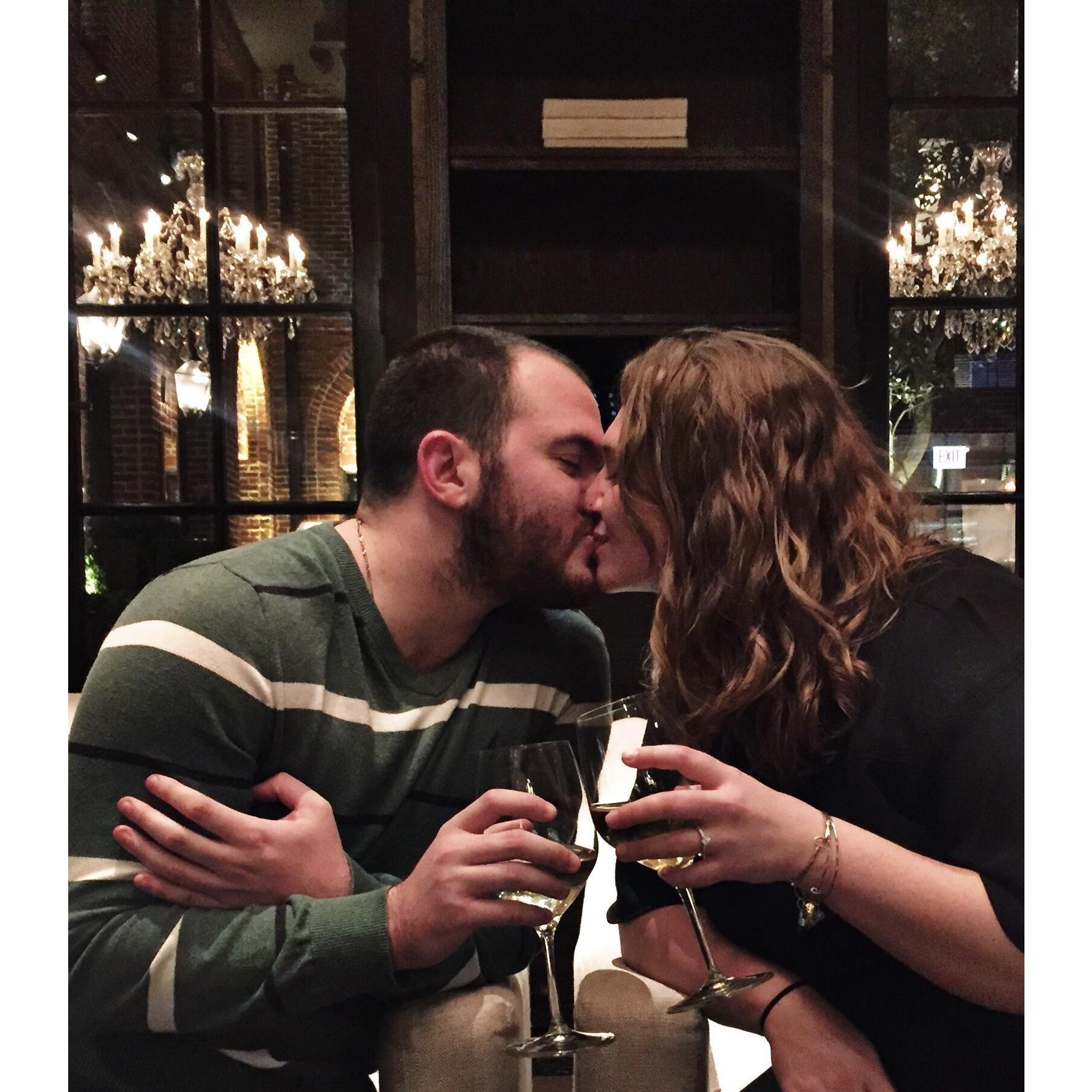 1 year anniversary and night he proposed!