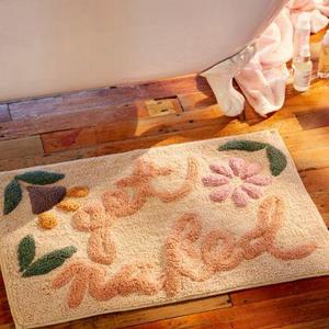 Get Naked Floral Bath Mat