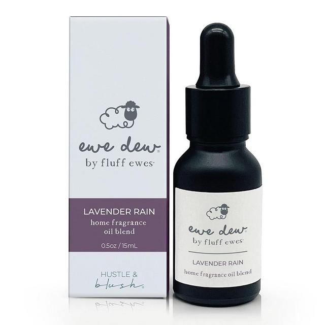 Ewe Dew by Fluff Ewes Home Fragrance + Aromatherapy Essential Oil Blend for Laundry, Wool Dryer Balls or Oil Diffuser, 0.5 fl oz/15mL (Lavender Citrus Blend), Lavender Rain
