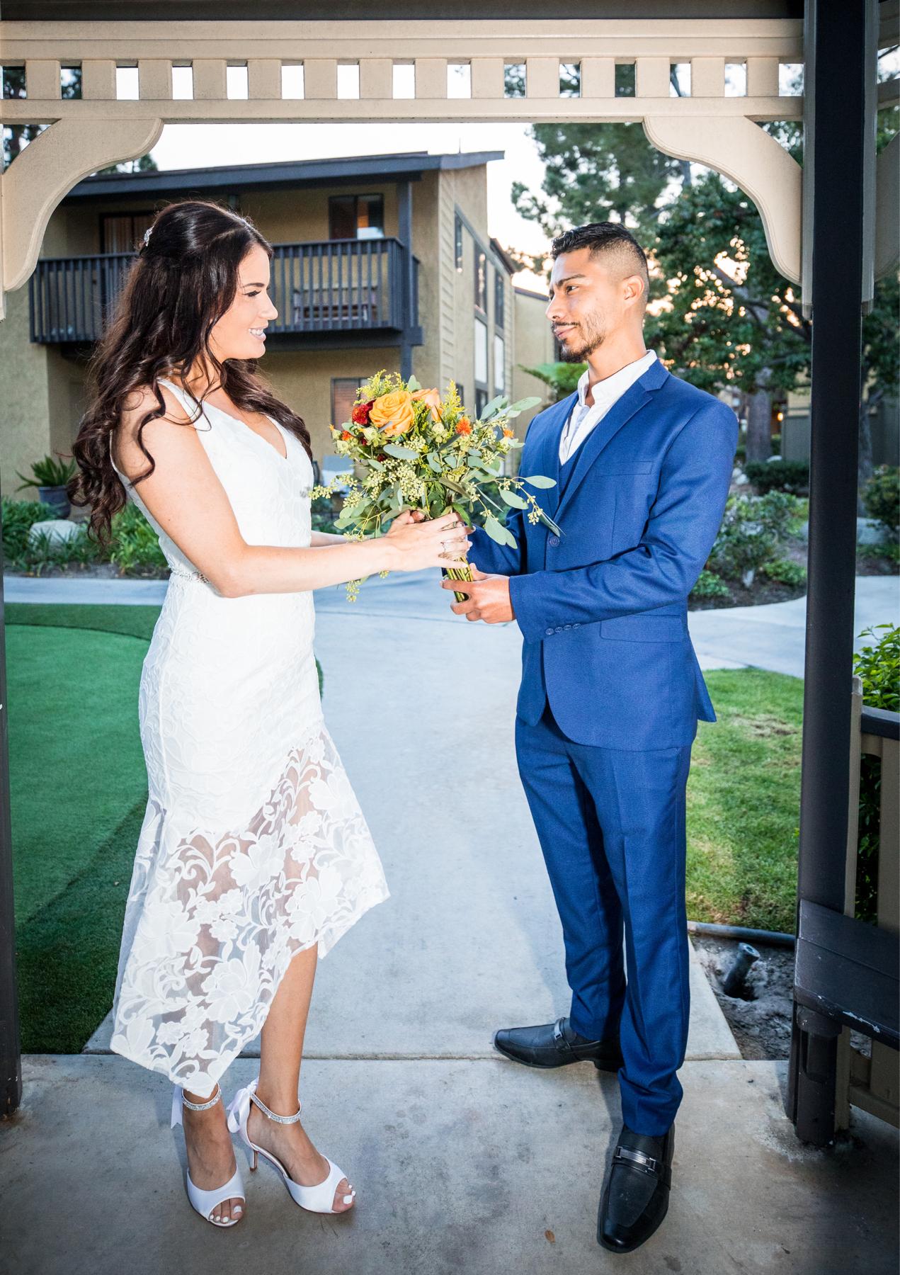 The day we officially tied the knot at our home in Costa Mesa!