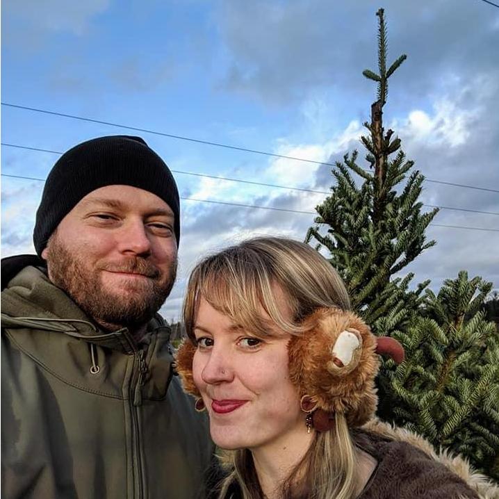 Picking out our first real Christmas tree December 2018