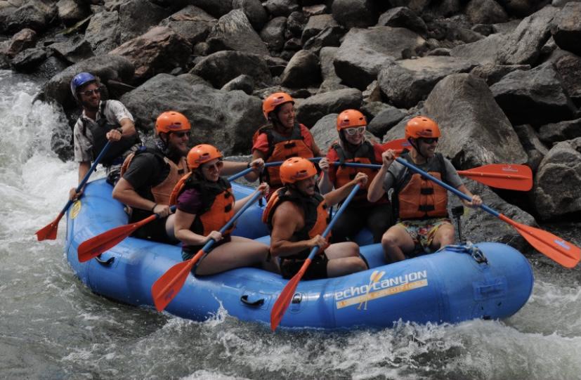 Whitewater rafting for the 1st time together!