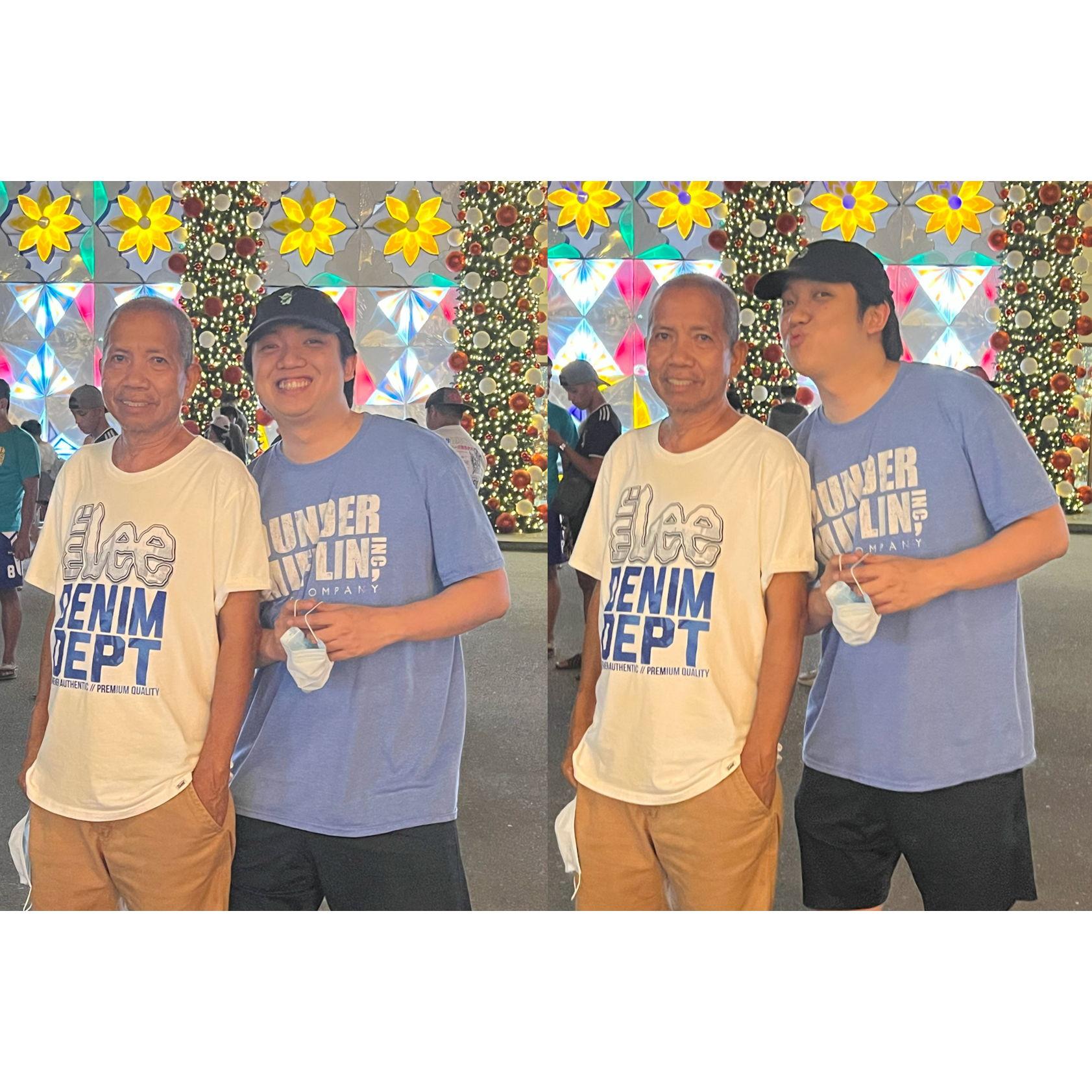 Hyman and his dad
