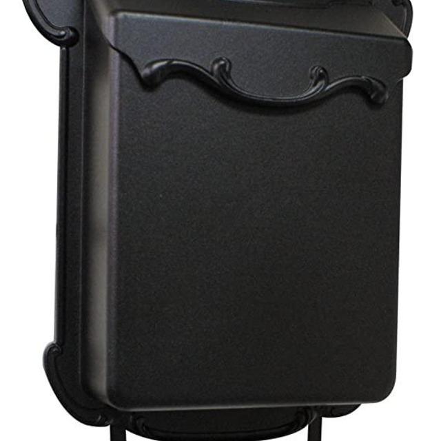 Special Lite Products SVV-1013-BLK Victoria Vertical Mailbox, Black, Full Size