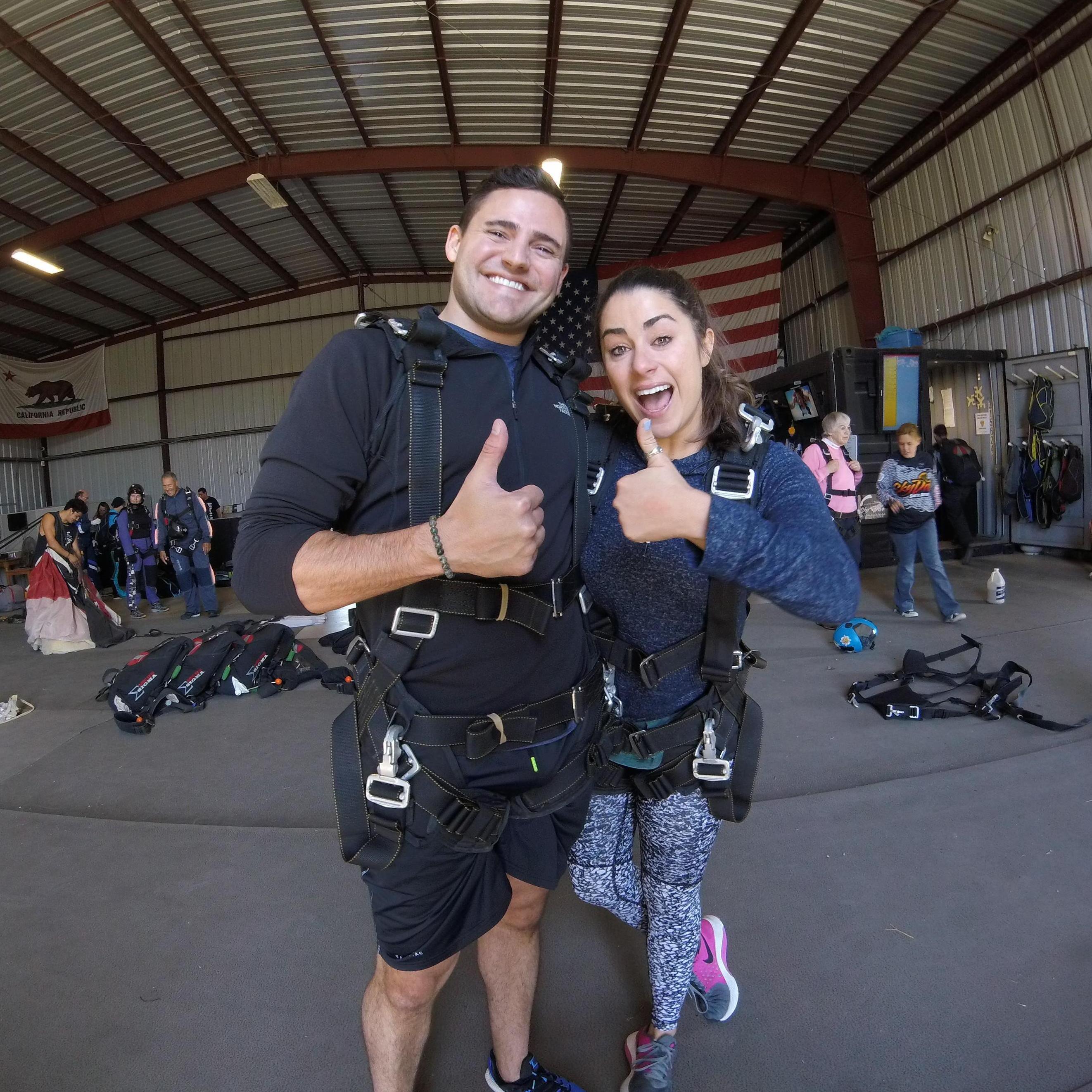 Jumping out of planes together (still shocked Bre pulled through)
