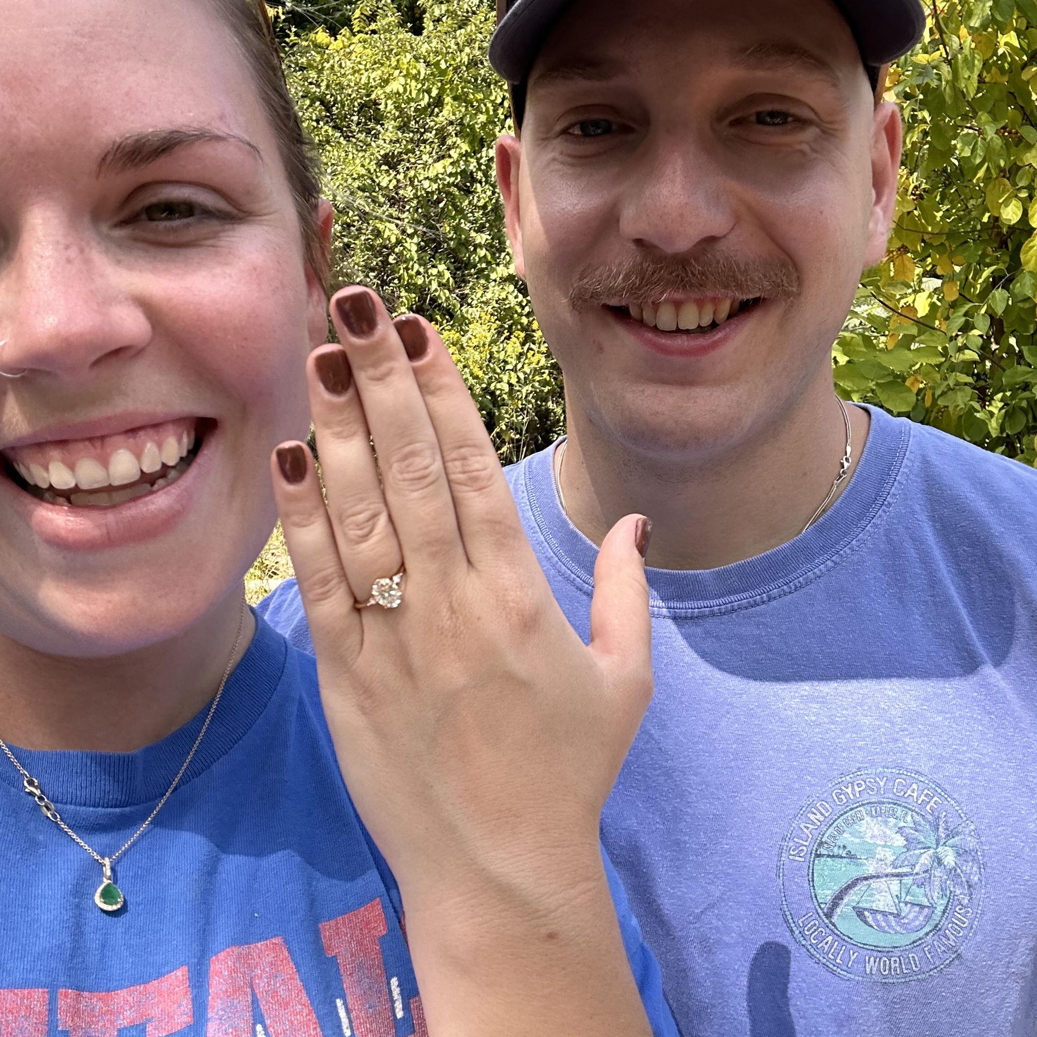 Jonah proposed on a kayaking trip in Virginia!
