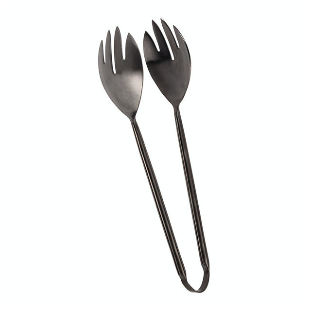 BLACK ONYX SALAD TONGS