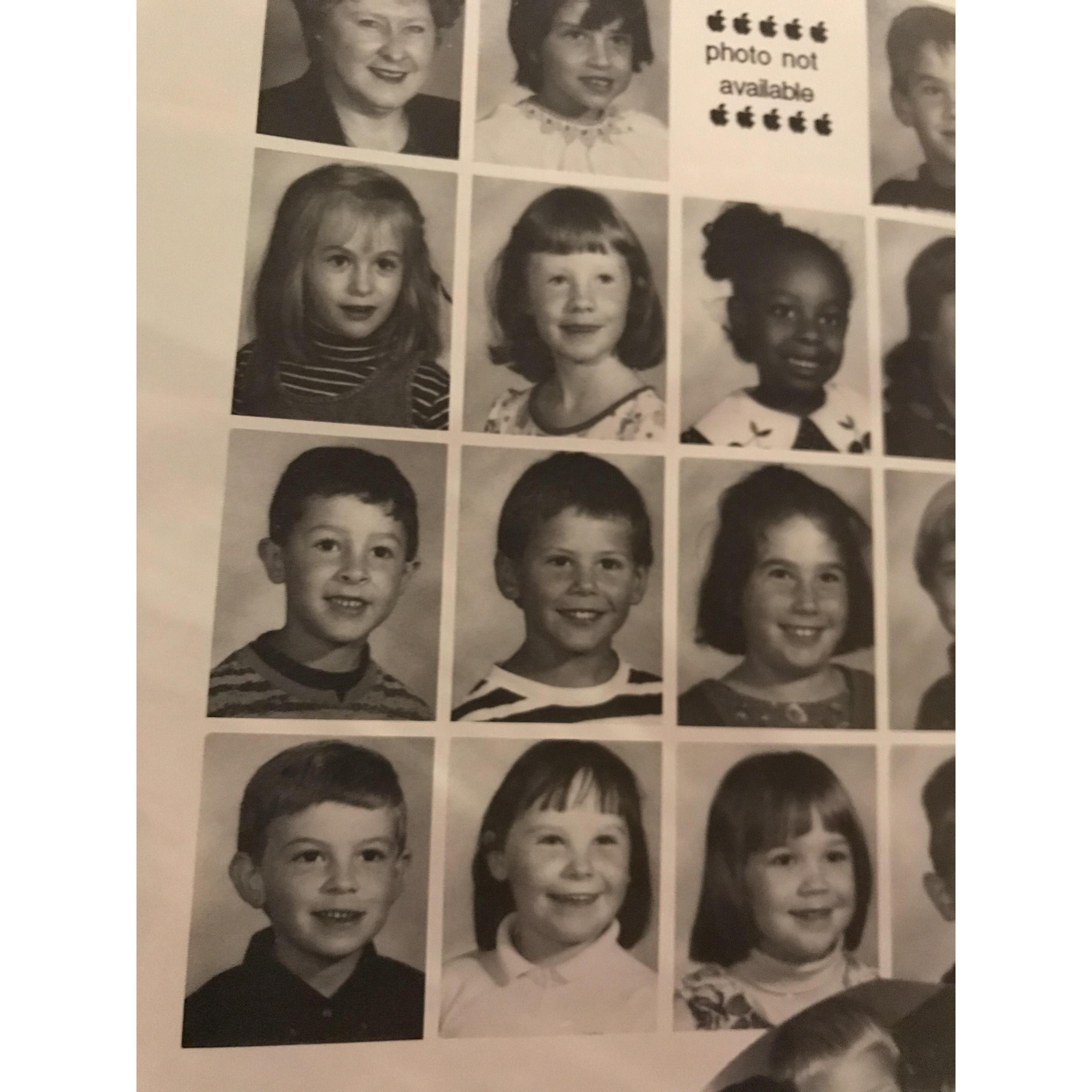 Jacob and Marci in their kindergarten yearbook