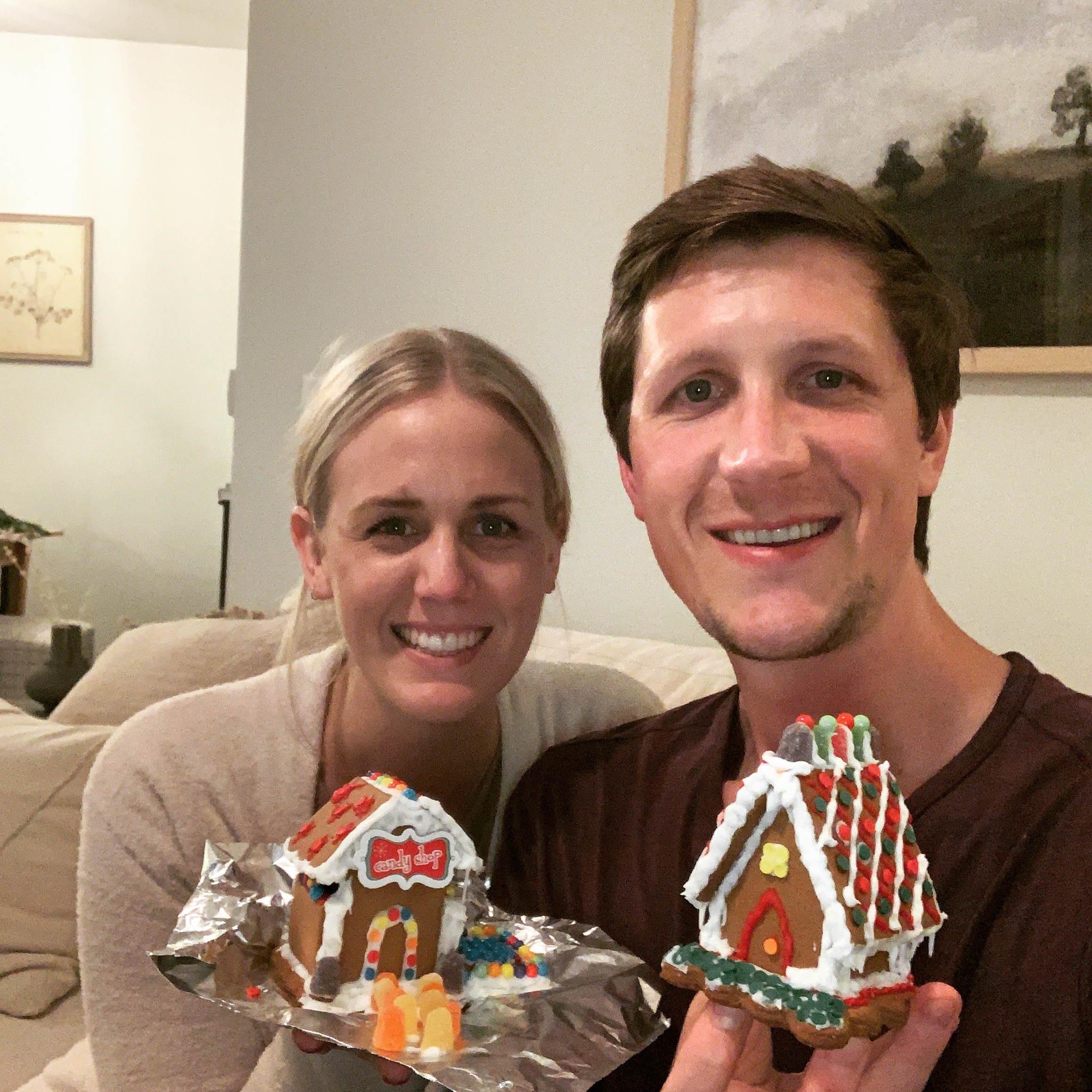 Ryan won the gingerbread house making competition