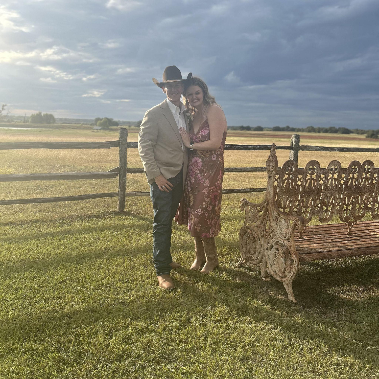 Our first wedding together and the night of our first kiss.