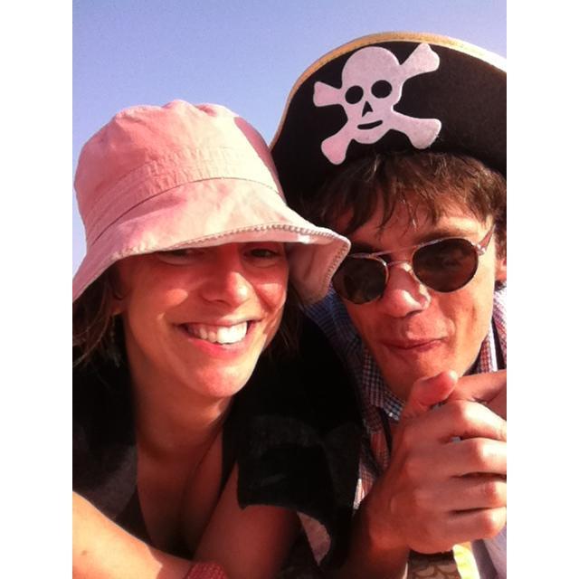 Our first beach day in summer 2012.