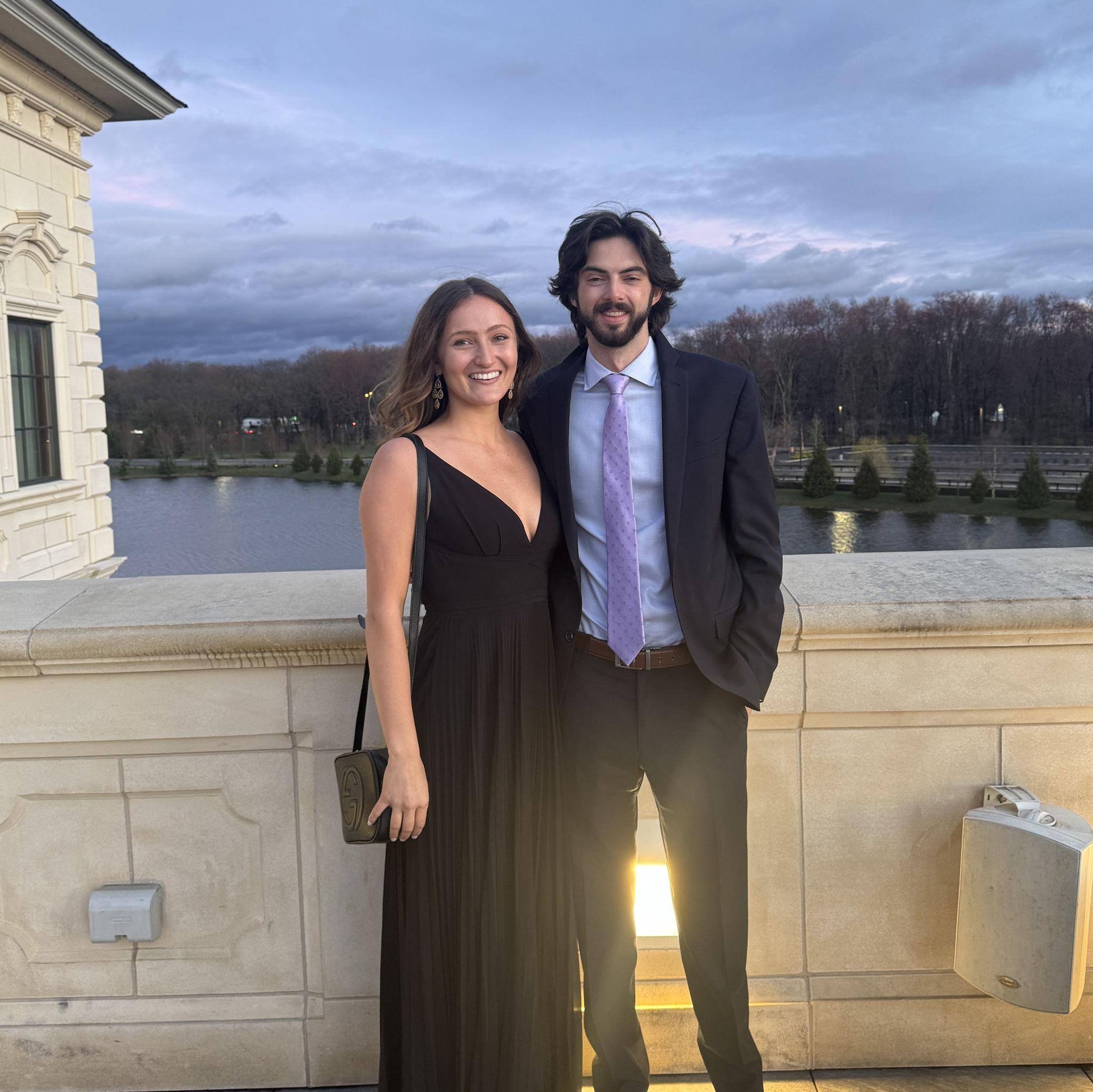 Attending Seton Hall Law's Barrister's Ball during Grace's 1L year, 2024.