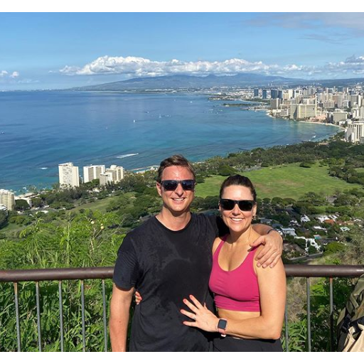 Exploring Hawaii fresh off our engagement - Devon learned about swollen-hiking fingers QUICKLY!