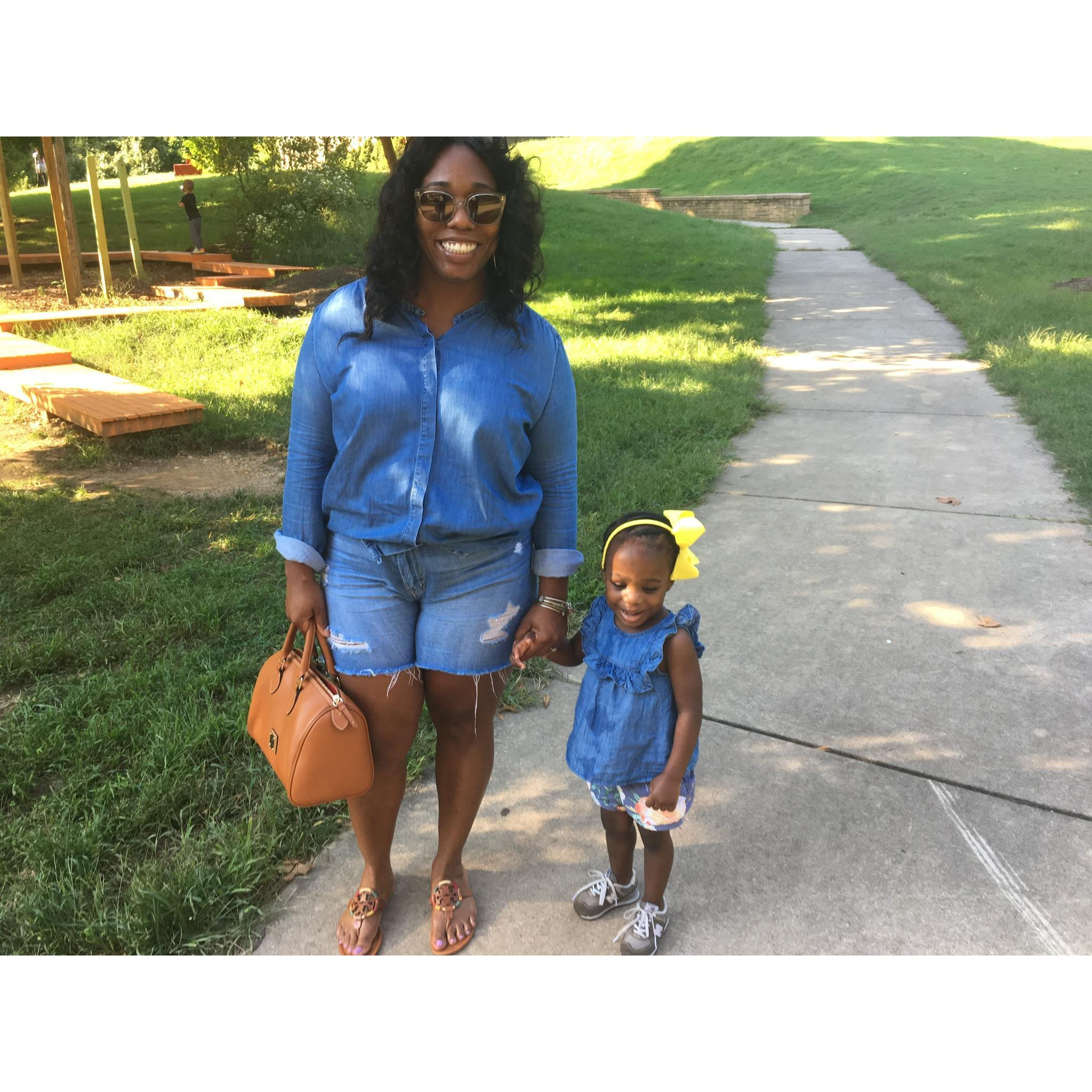 My heart ❤️ and I at the park