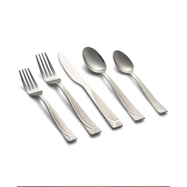 Mena Frost 40-Piece Flatware with Chrome Buffet, Service for 8
