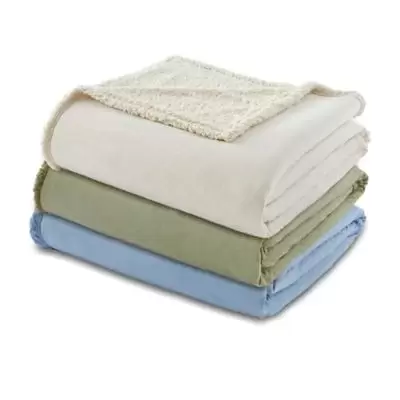 Micro Flannel® to Sherpa Full/Queen Blanket in Chocolate