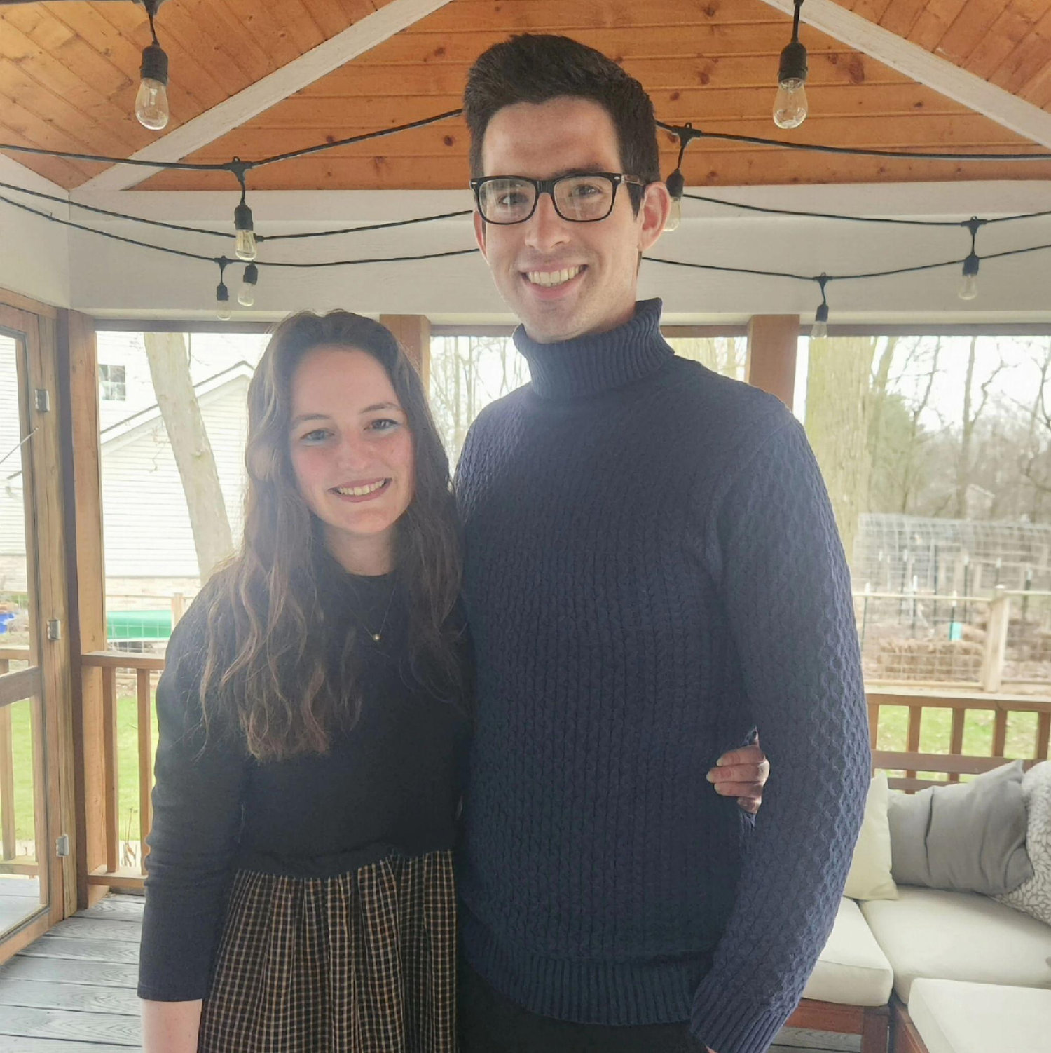 One of our first pictures together, shortly after we started dating!