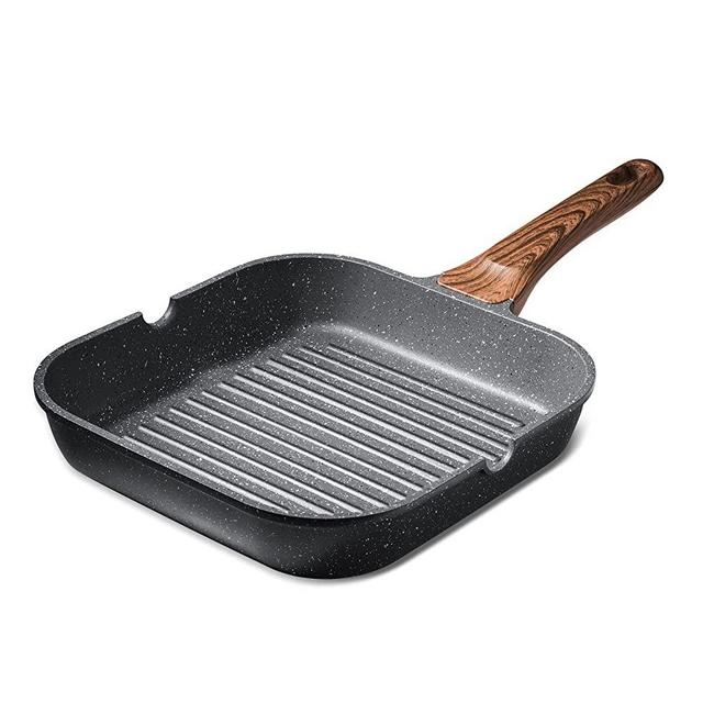 Mueller HealthyBites Electric Griddle Nonstick, 20 inch Eco Pancake Griddle Grill Teflon-Free, 10 Eggs at Once, Cool-Touch Handles & Slide-Out Drip