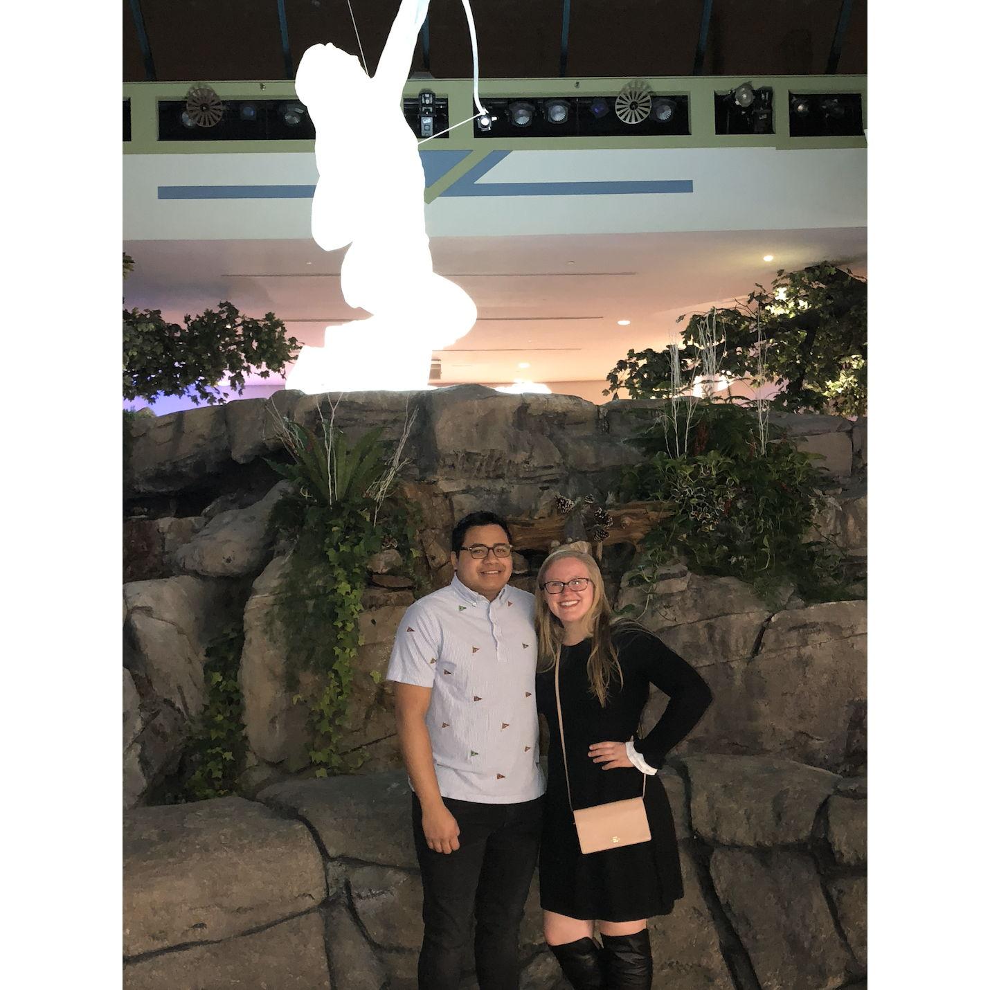 January 2019: Celebrating Marcos's 21st birthday in Foxwoods