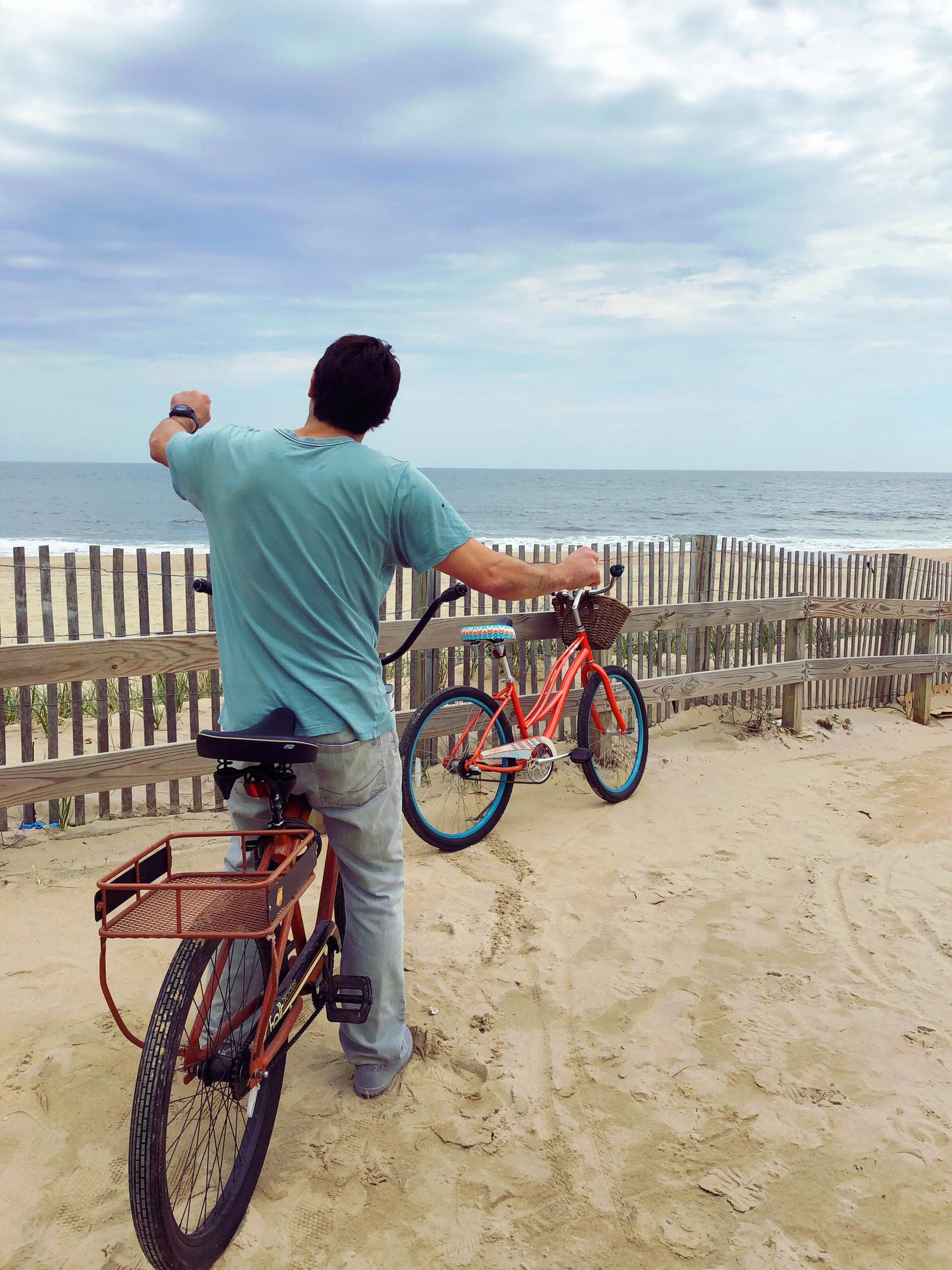 Enjoying a bike ride together is how we like to spend our down time.