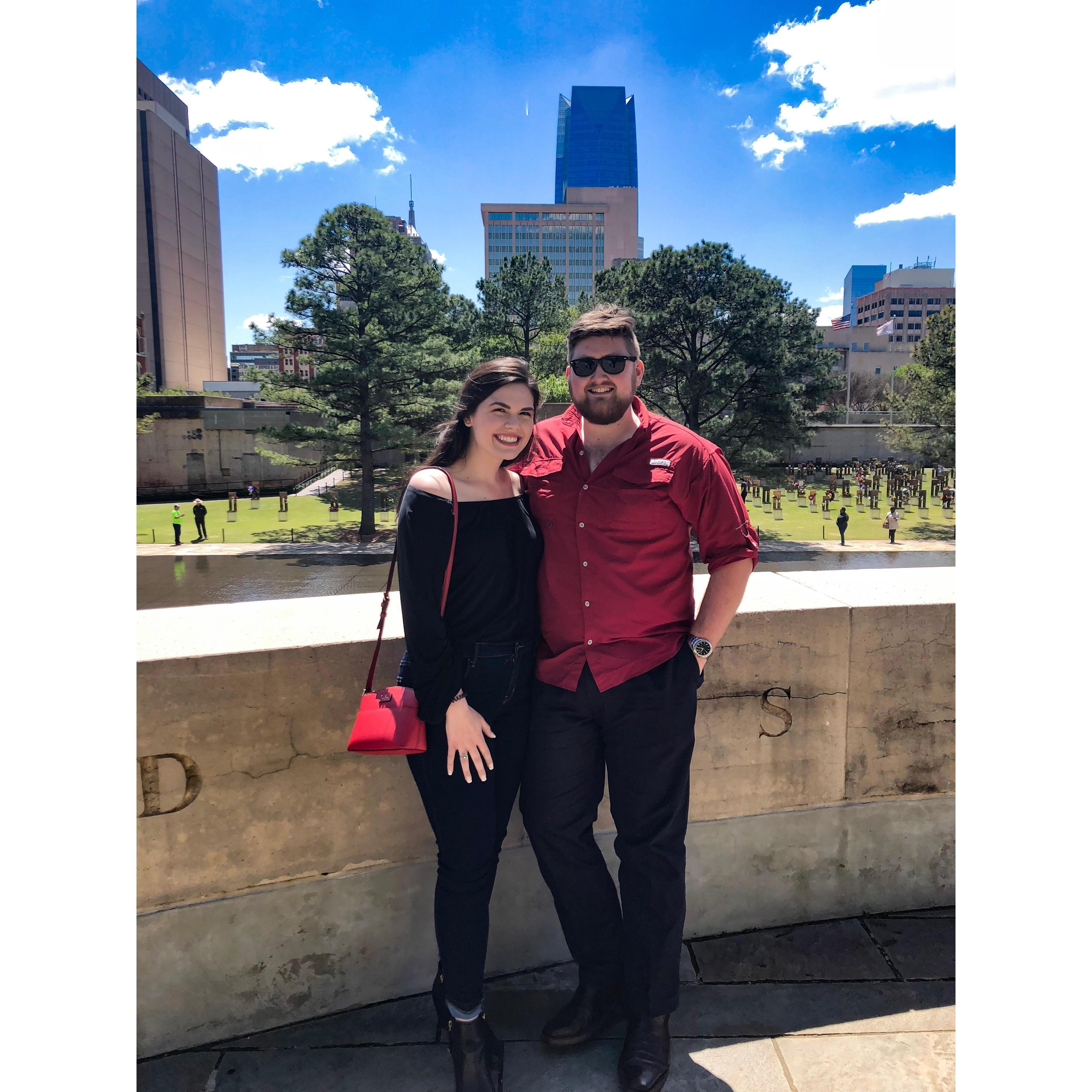 April 2019-Easter in Oklahoma City, Oklahoma. Picture at the Oklahoma City Bombing Memorial.