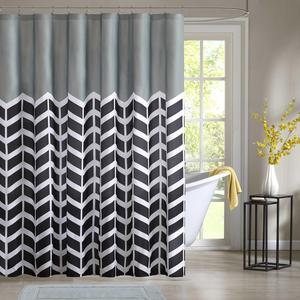 Intelligent Design Nadia Shower Curtain in Black