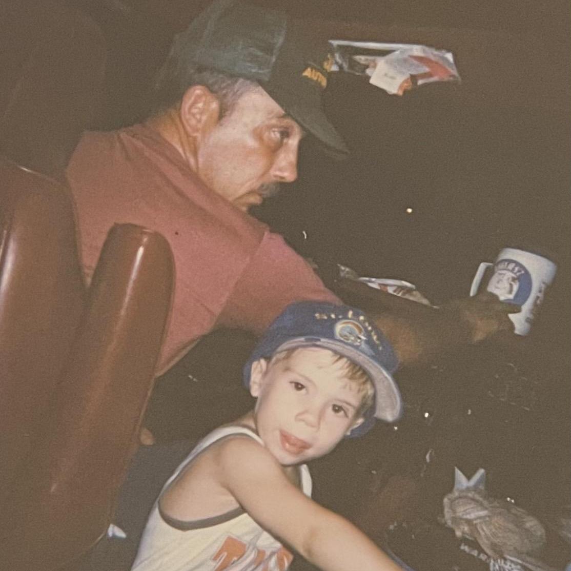 Patrick with his dad