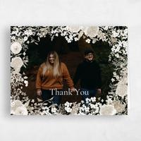 White Wedding Thank You - Rosalind Photo