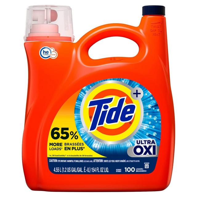 Tide HE Oxi Clean Liquid Laundry Detergent - 154 fl oz
