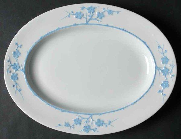 SPODE Geisha Light Blue 13" Serving Platter