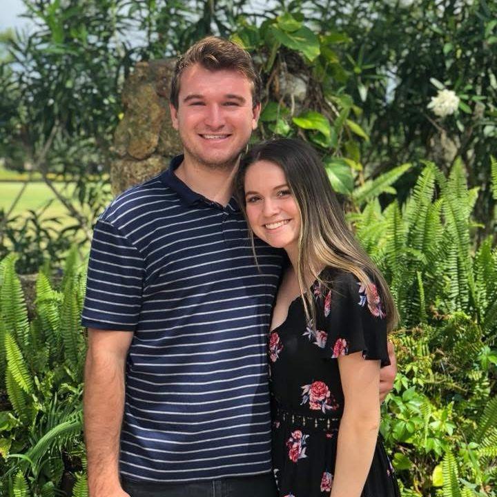 At Ryan's college graduation in 2018! Fun fact: Ryan & Bailey were friends first!