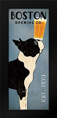 Boston Terrier Brewing Co Panel Framed Art Print by Fowler, Ryan