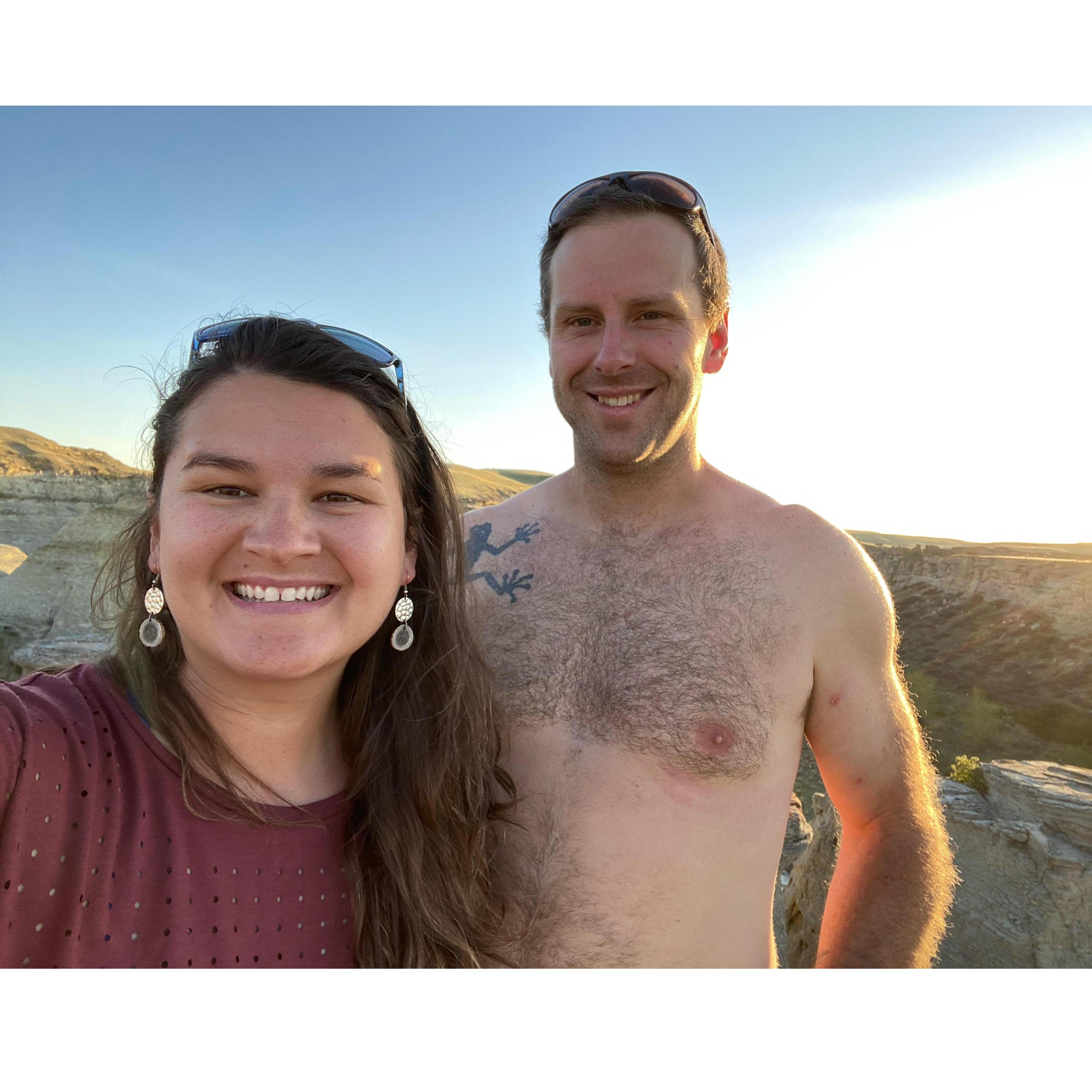 Graham never has a shirt on in all of our good pictures!