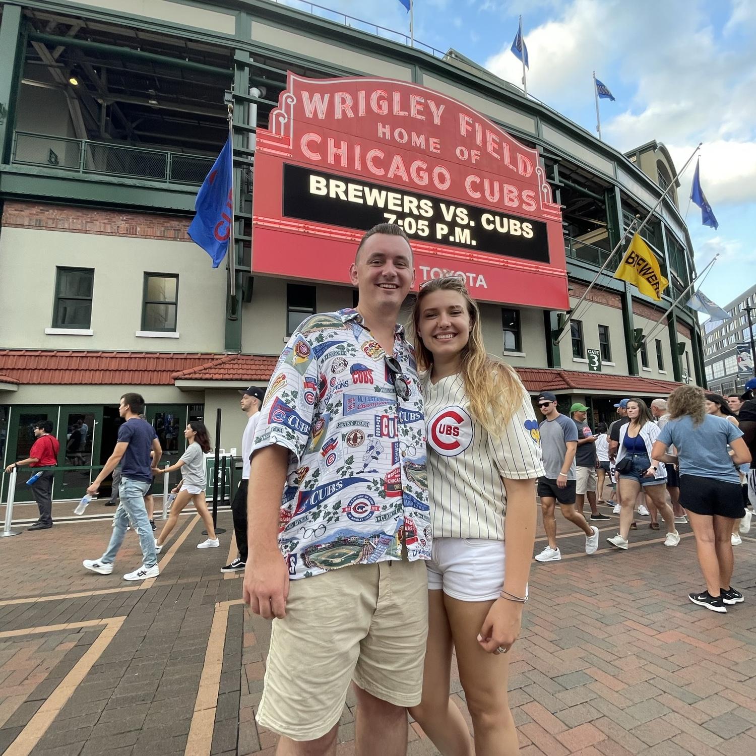 1st game at Wrigley together