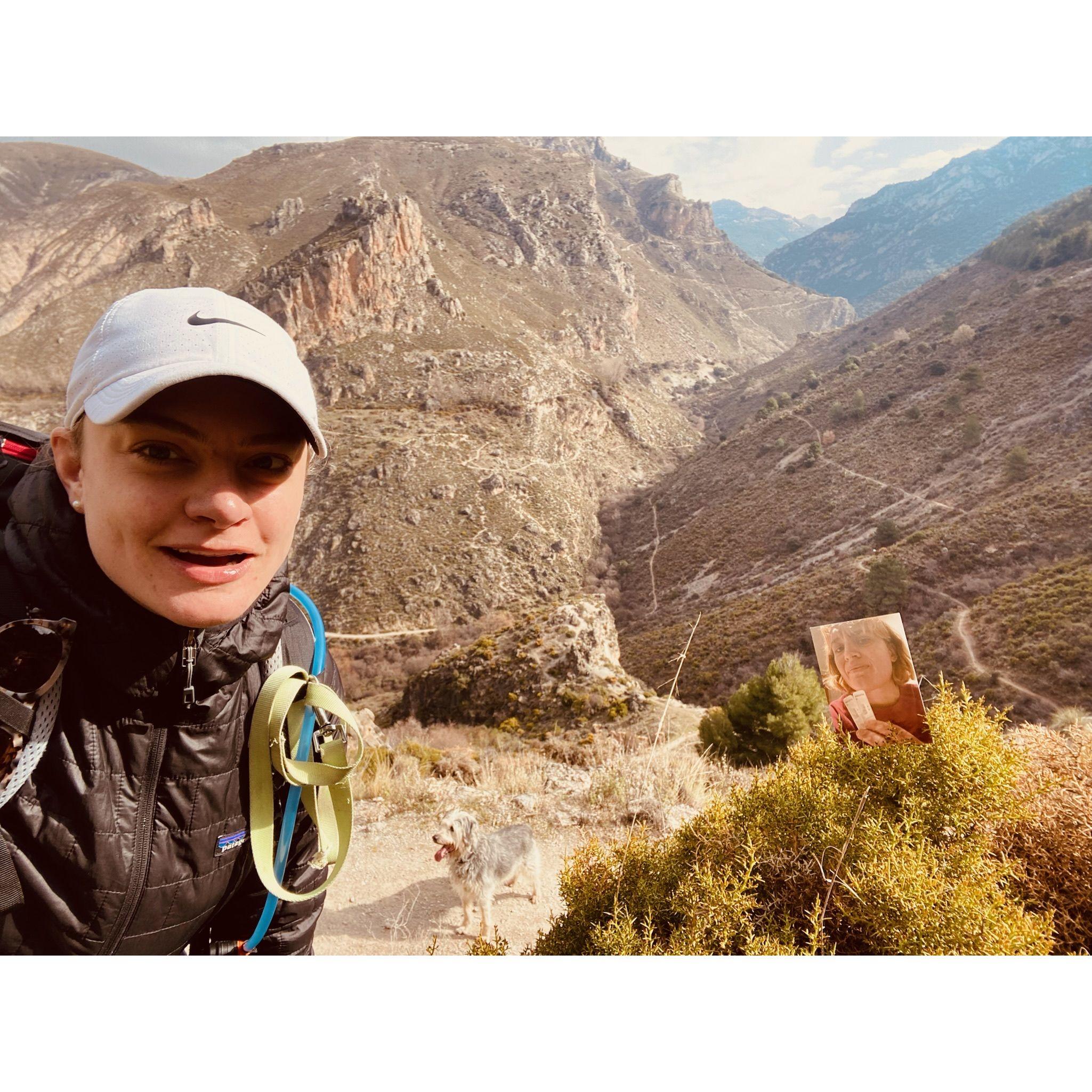 Sas hiking with 2D-Alex who had COVID and could not join