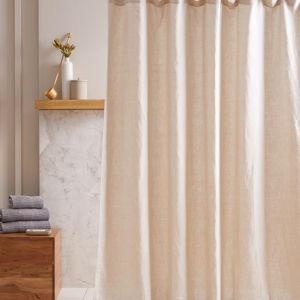 European Linen Shower Curtain | Quince in Beige