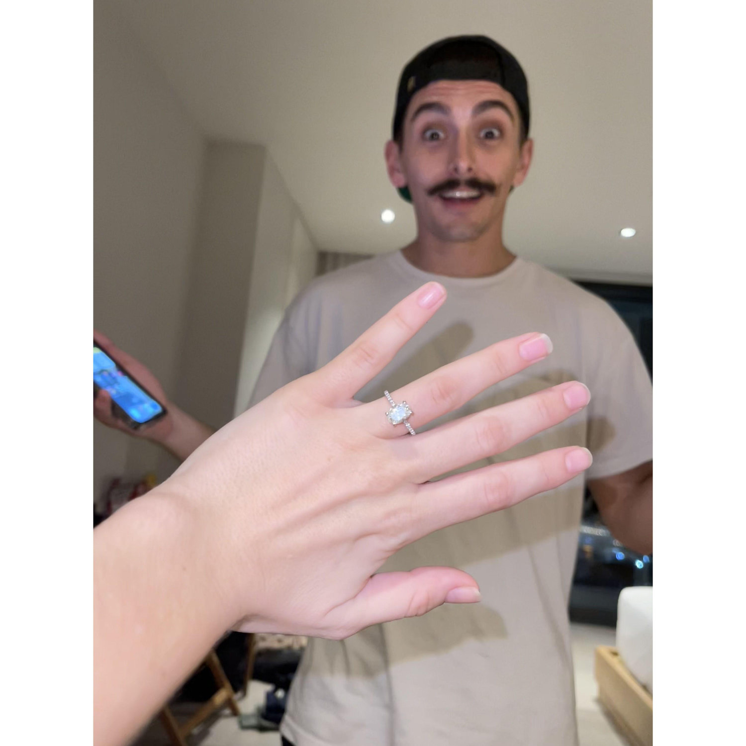 Right after he prposed