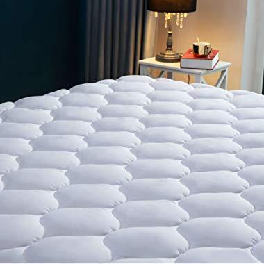 SNUZZZZ Mattress Pad Queen | Mattress Cover Cooling, Breathable, Water Resistant, Hypoallergenic - Quilted, Fitted - Mattress Topper