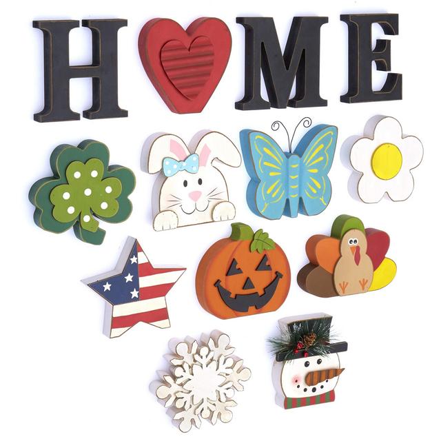 Seasonal Decorative Home Sign - 13 Pc.