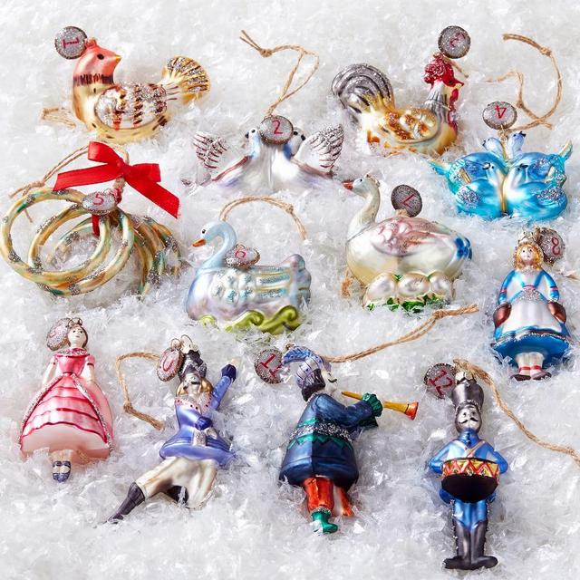 12 Days Of Christmas Ornament Set