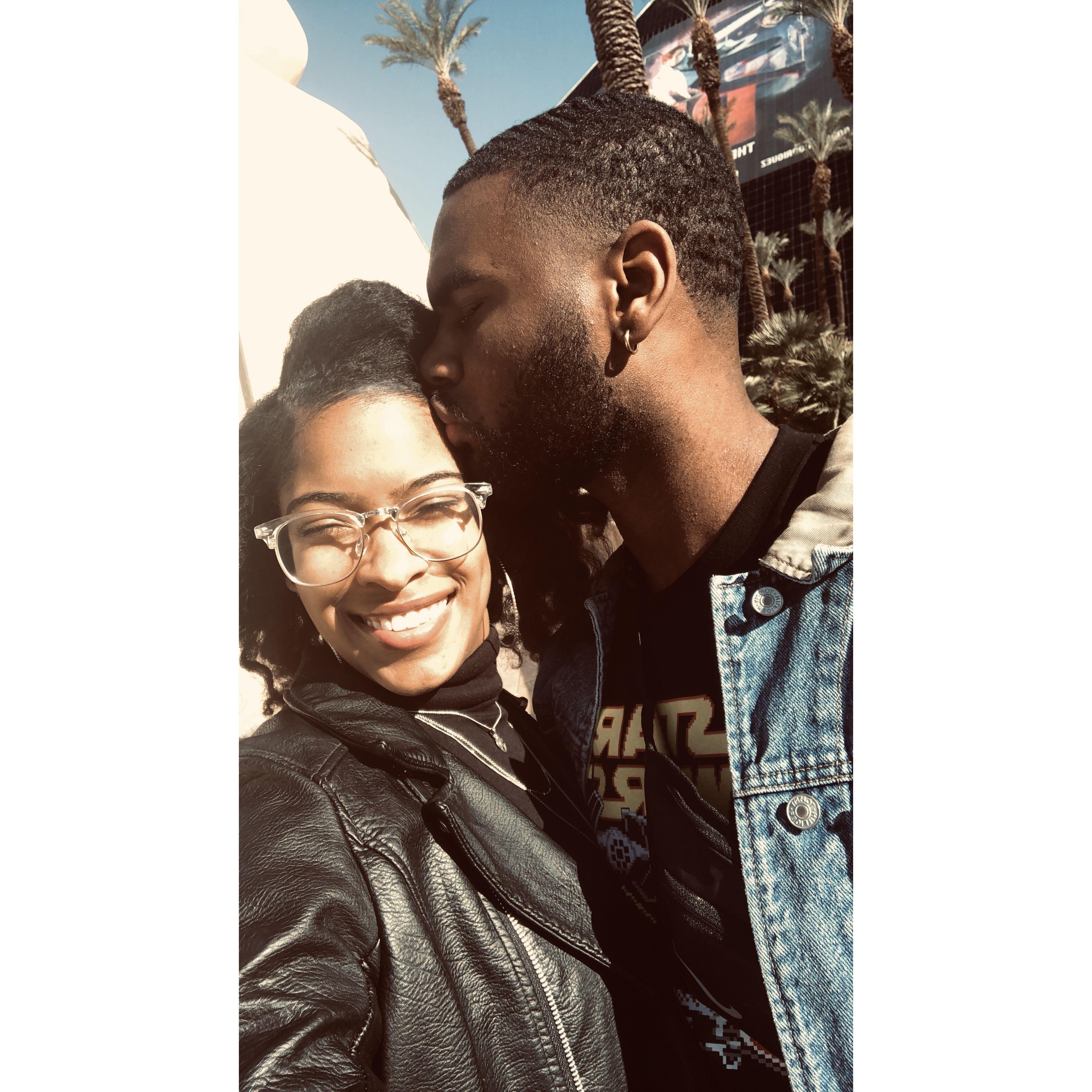 Our first solo trip to Las Vegas in 2018.