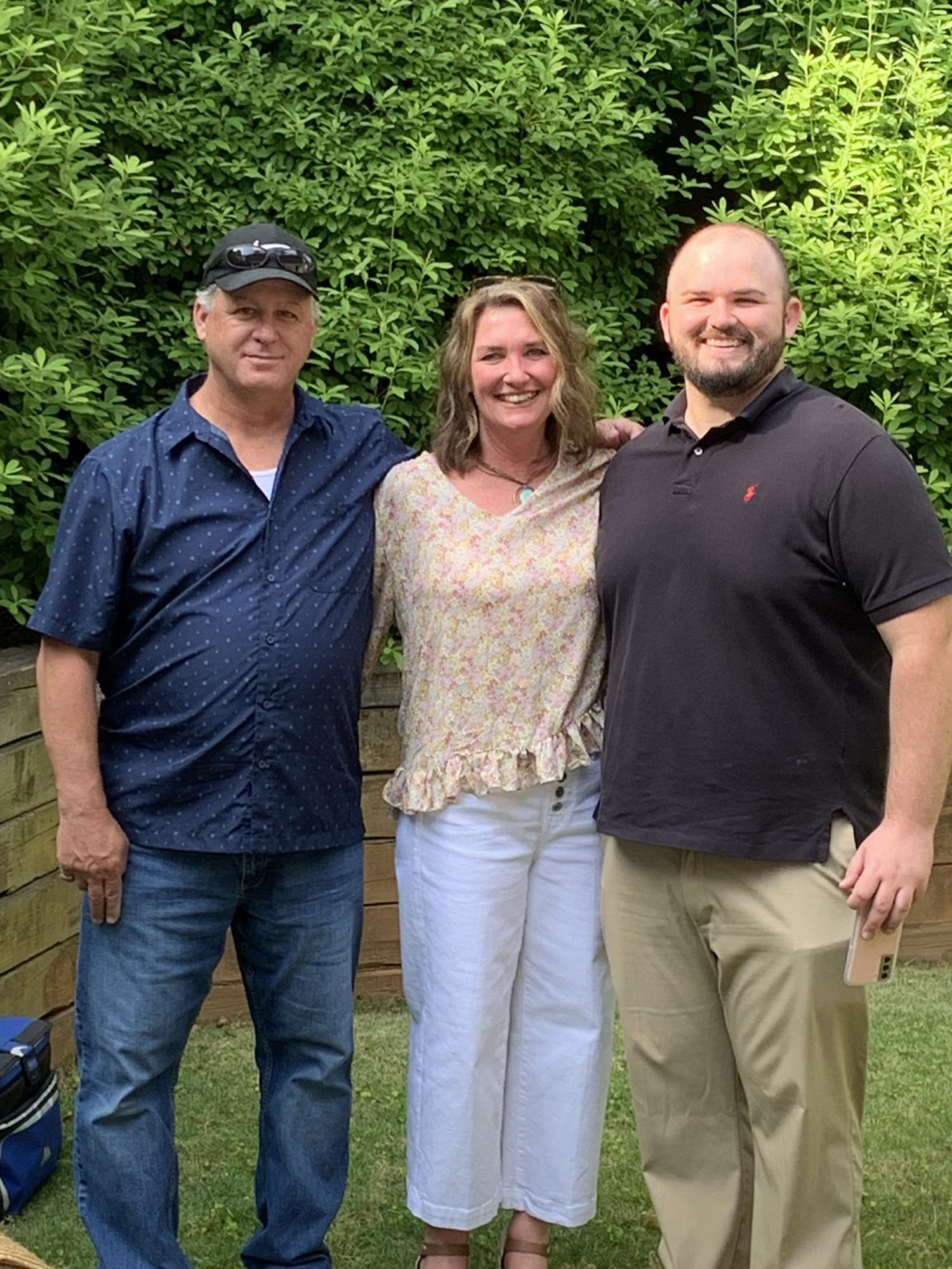 Joe, Michelle and Joey at our engagement party