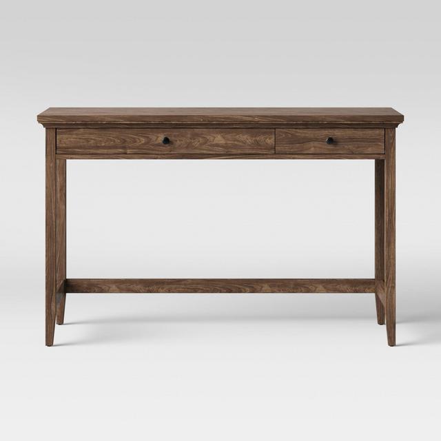 Carson Wood Writing Desk with Drawers Walnut - Threshold™