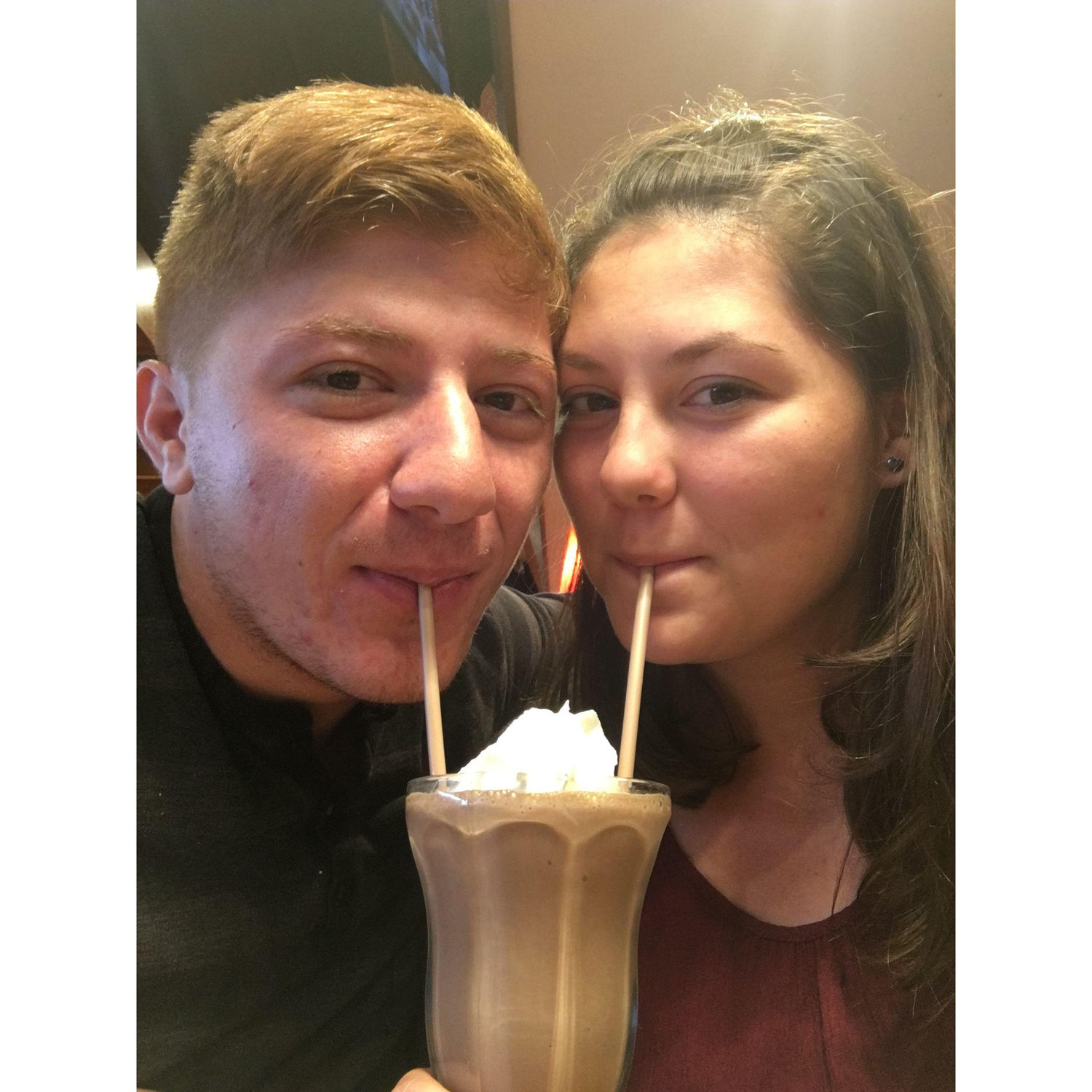 Our first chocolate milkshake! 2016